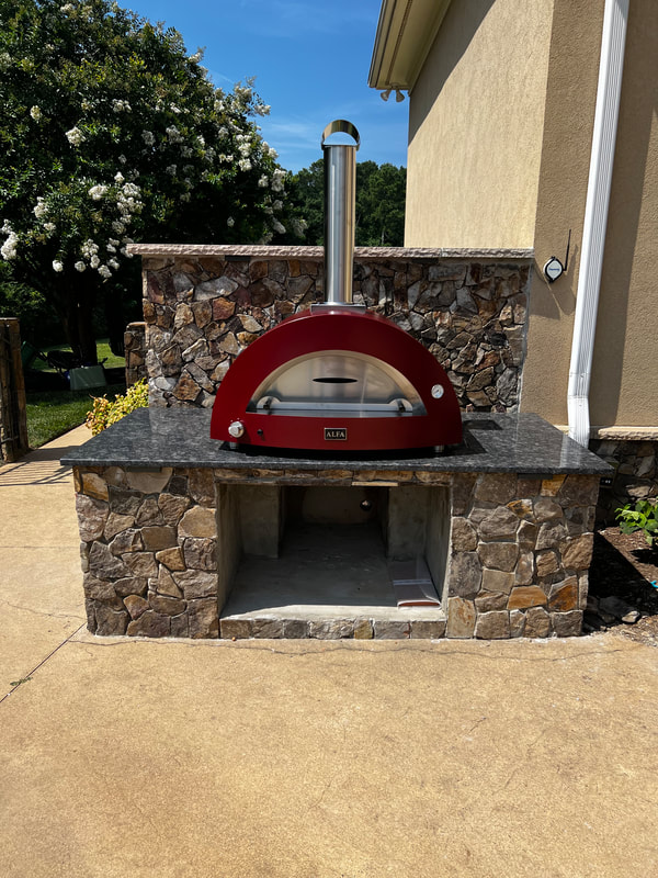 Alfa pizza oven installation in Waxhaw, NC.